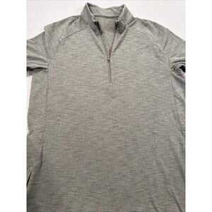 1.4 ZIP SWEATER Lululemon Surge MENS LARGE Warm Reflective  Athletic Wicking GRN